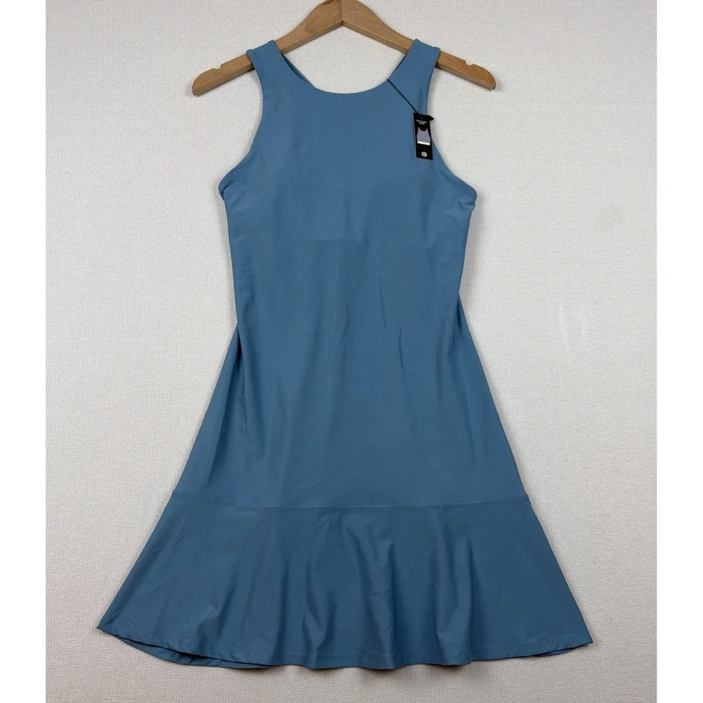 Etonic Performance Active Tank Dress Size XS Blue NWT Built in Bra Athletic Golf